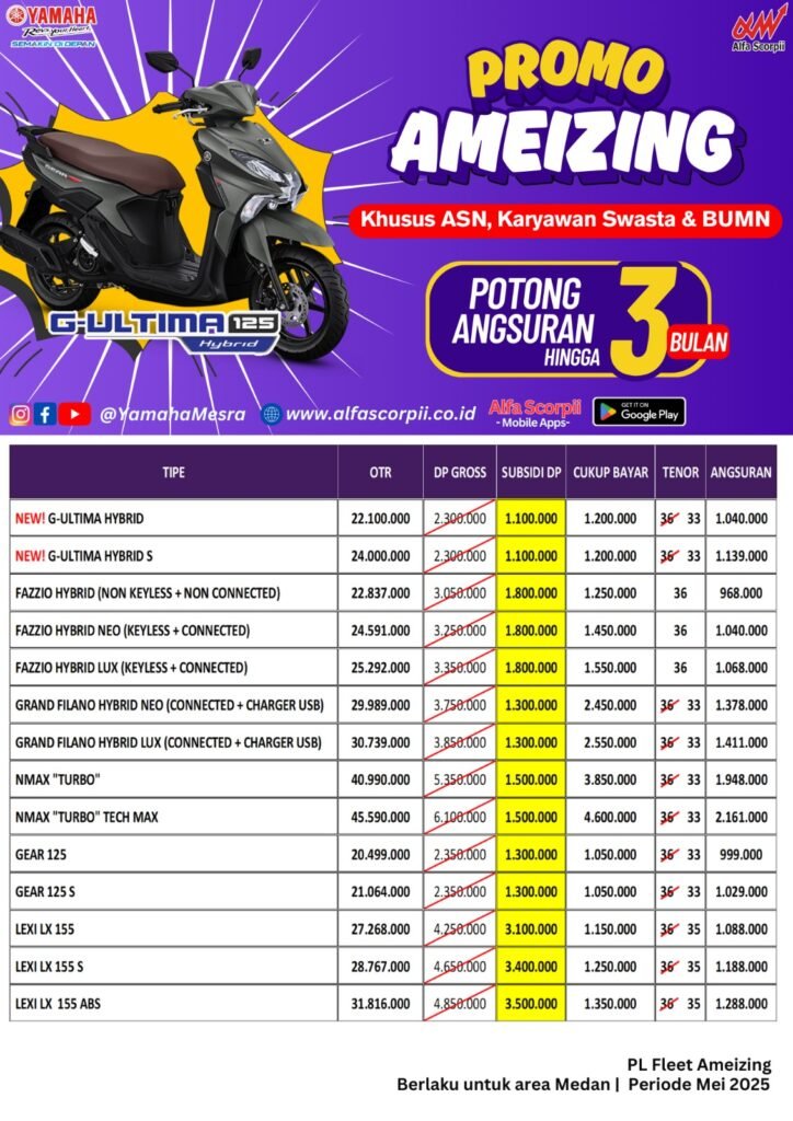 harga yamaha terbaru