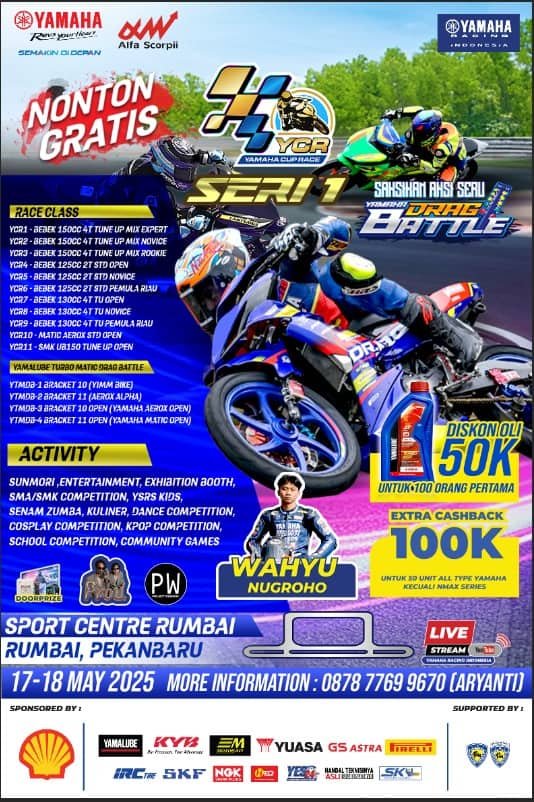 jadwal Yamaha cup race