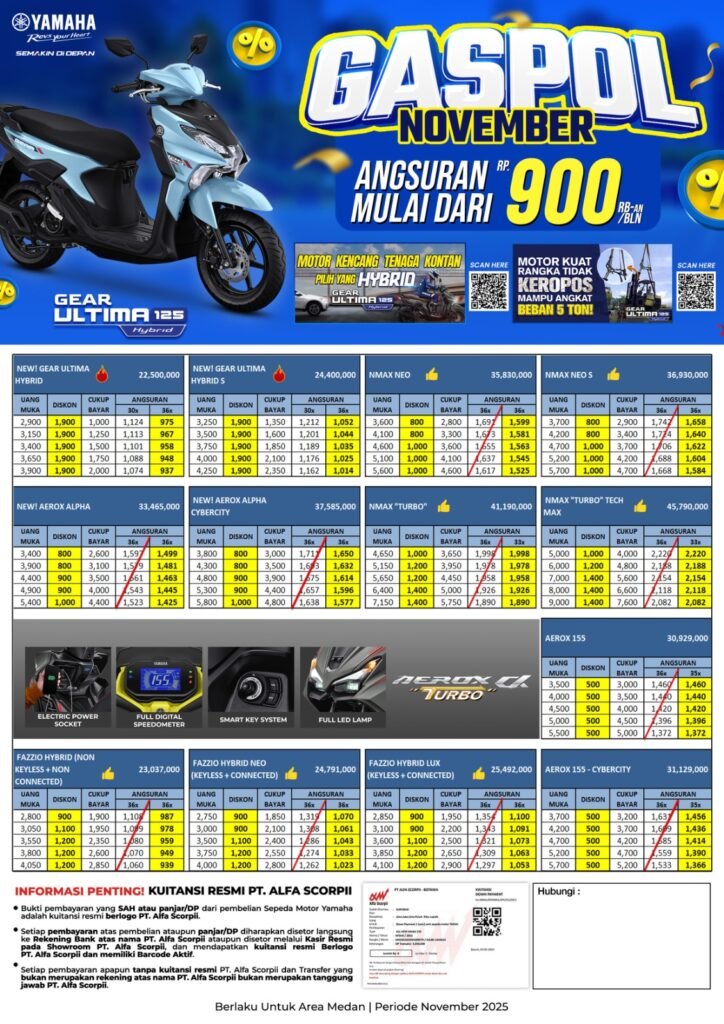 Promo Harga Yamaha Medan